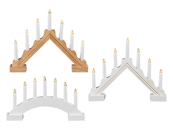 LED-ljusstake av trä