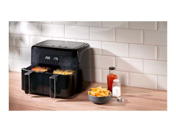 Silvercrest Black Dual Basket Air Fryer