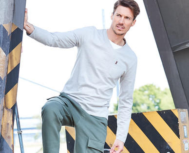 WATSON'S Herren-Langarmshirt