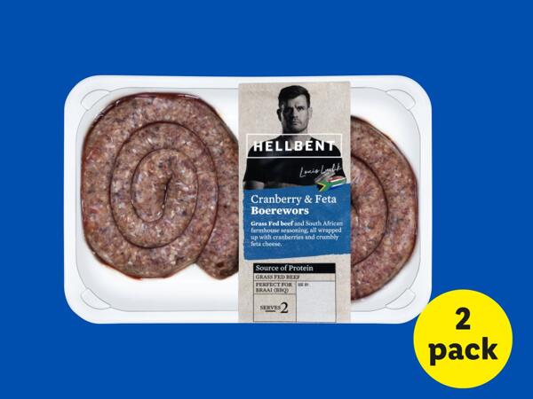 Hellbent Boerewors with Cranberry & Feta