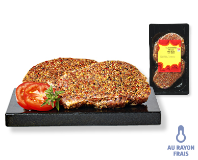 Steaks de filet de porc au cognac