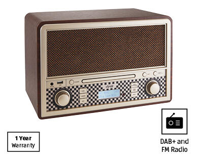 Retro DAB+ Radio with CD Player