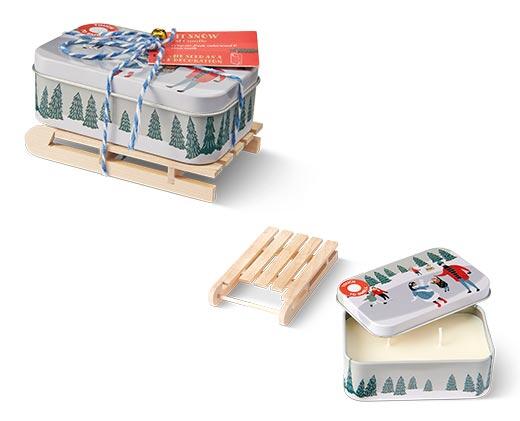 Huntington Home Sled Tin Candle