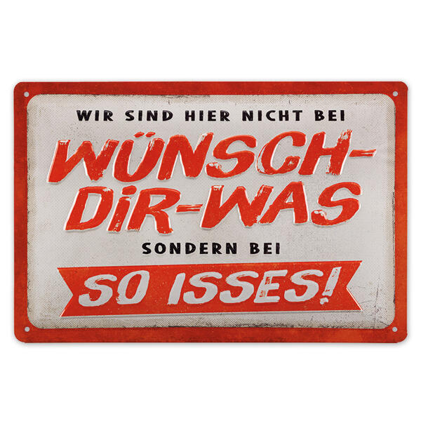 Retro-Metallschild "Freche Sprüche"