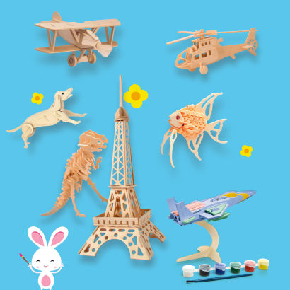 3D-Holzpuzzle