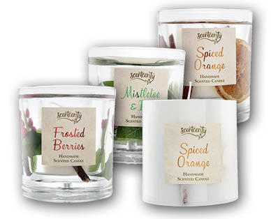 Candele con cuore di pot-pourri