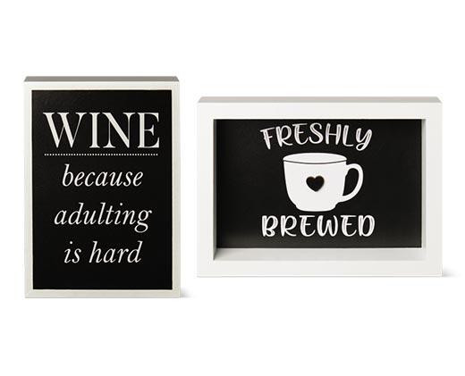 Huntington Home 
 Reversible Shadow Box Sign