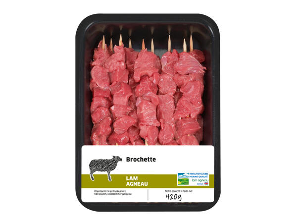 Brochettes d'agneau