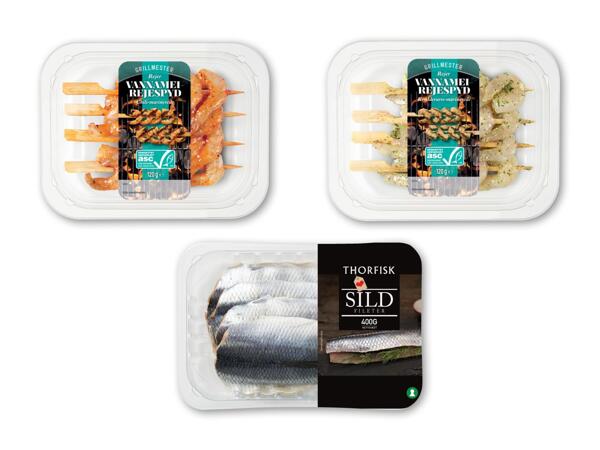 GRILLMESTER/THORFISK Rejespyd eller sildefileter