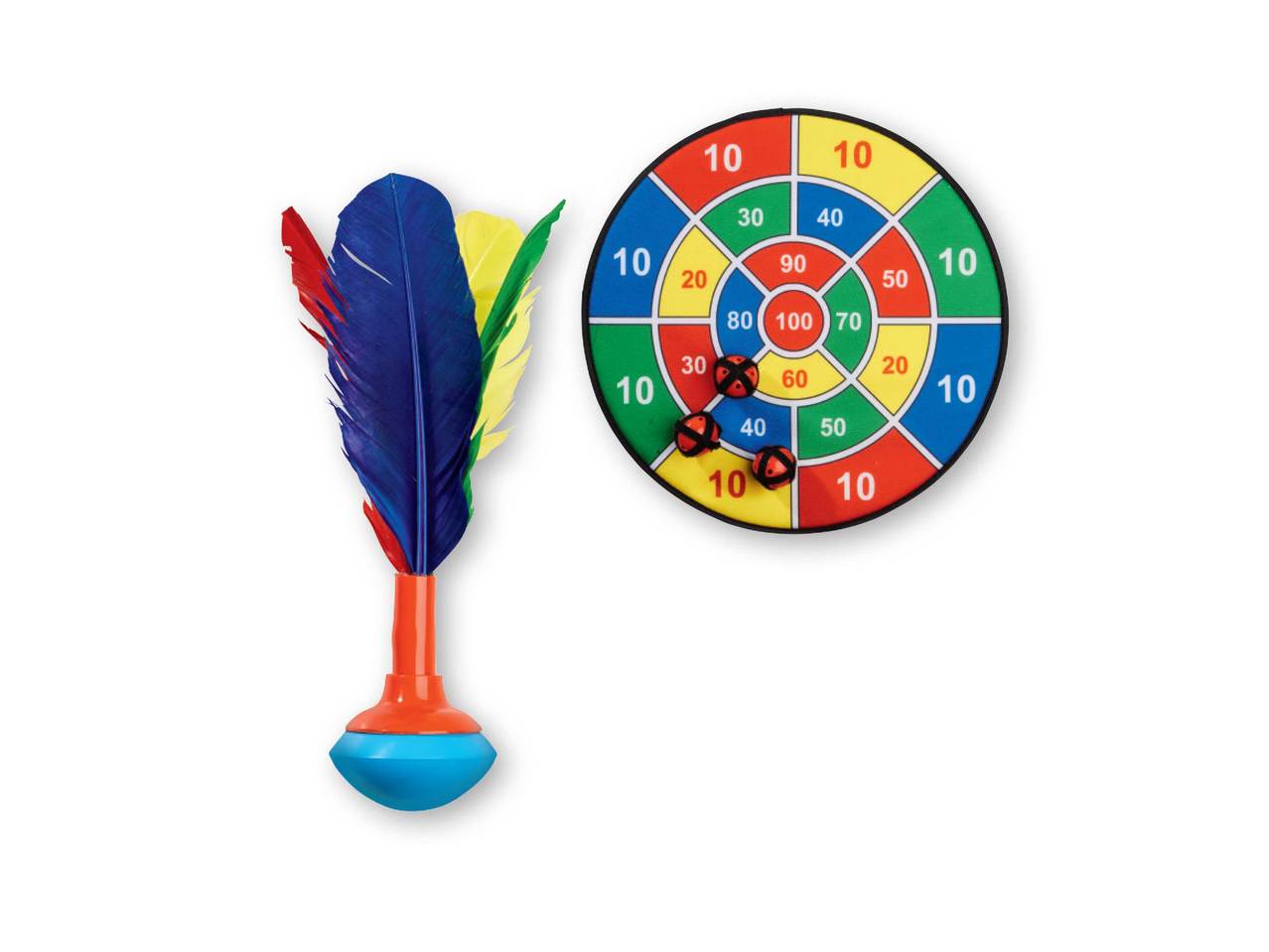 CRIVIT Hand Shuttlecock/ Hook & Loop Dartboard