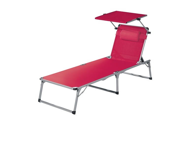 Chaise longue en aluminium