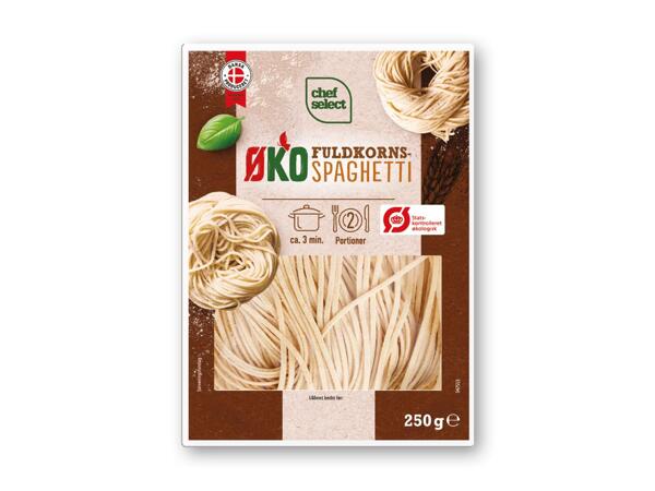 Økologisk fuldkornspasta eller lasagneplader