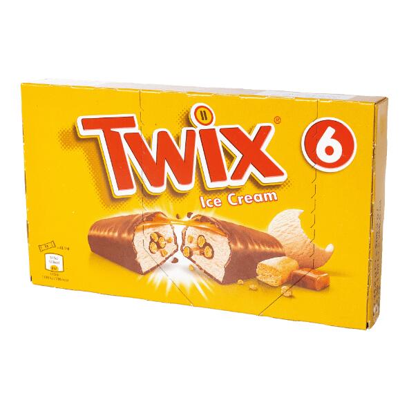 TWIX(R) 				Roomijsrepen, 6 st.