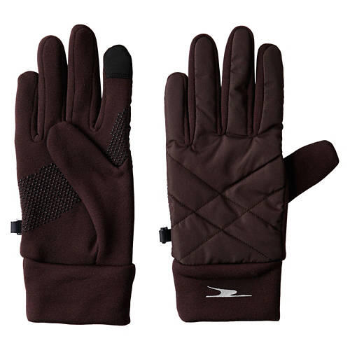 Ladies Hybrid Gloves - Black Coffee,, L