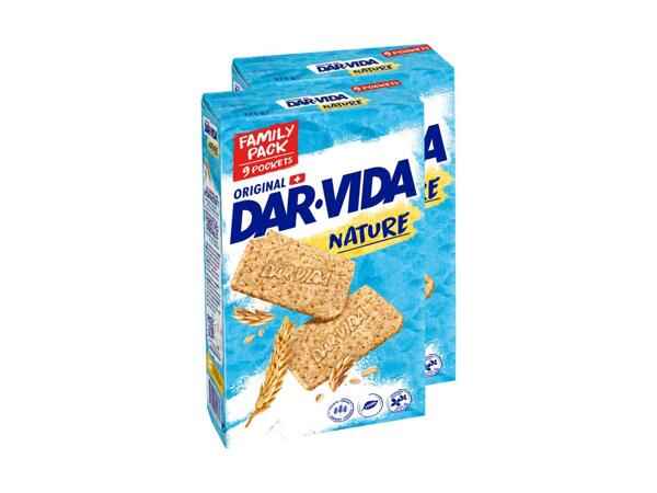 Crackers nature DAR-VIDA pack familial, pack de 2