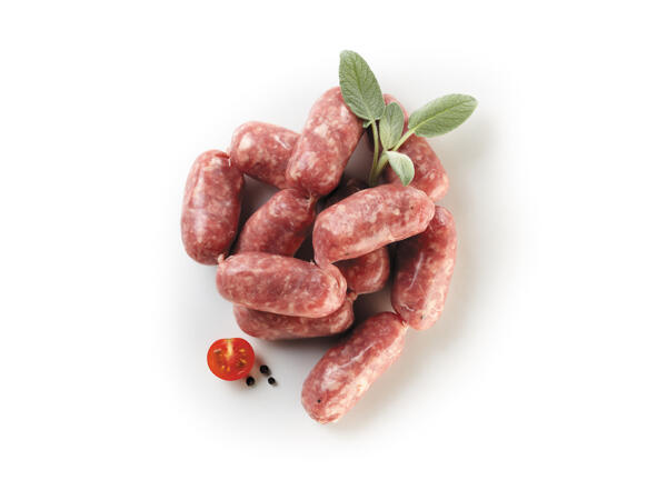 Mini pork sausages