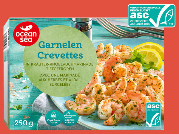 Garnelen in Kräutermarinade