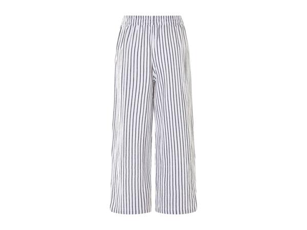 Esmara Ladies' Muslin Trousers - Striped