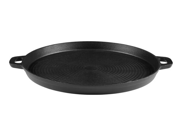 Grillmeister Cast Iron Griddle/​Grill Pan