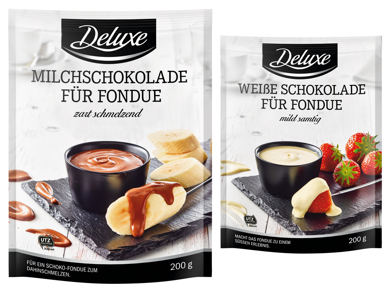 DELUXE Schokolade für Fondue