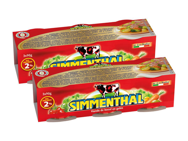 Bœuf Simmenthal en gelée