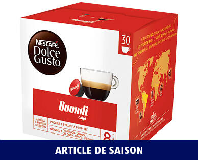 NESCAFÉ(R) DOLCE GUSTO(R) 
 CAPSULES DE CAFÉ