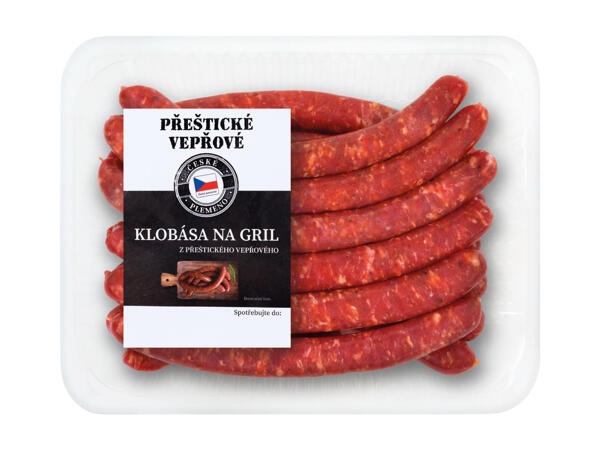 KLOBÁSA NA GRIL Z PŘEŠTICKÉHO VEPŘOVÉHO