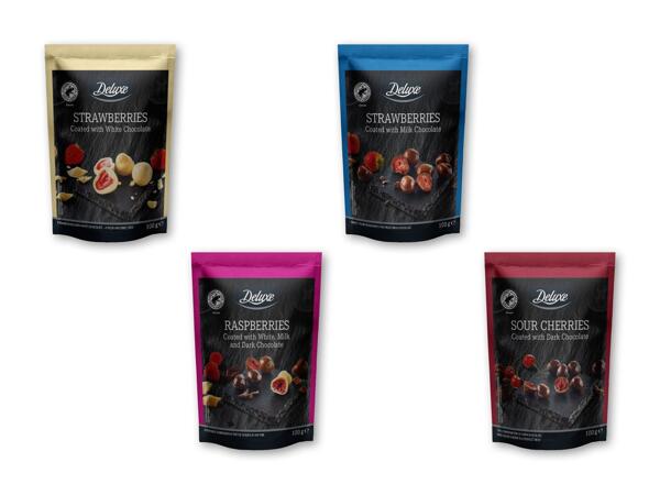 DELUXE Tørret frugt med chokolade