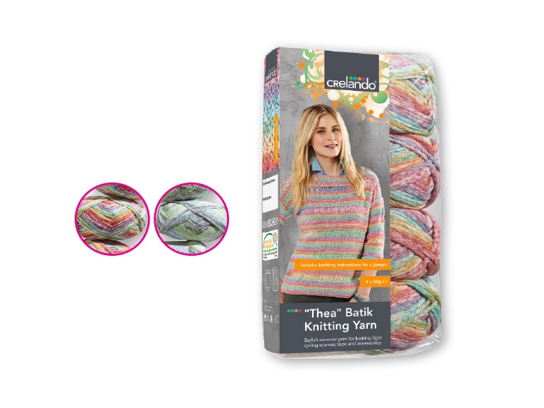 Crelando Thea Batik Knitting Yarn