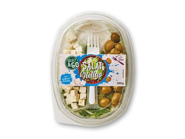 Salatblanding med dressing
