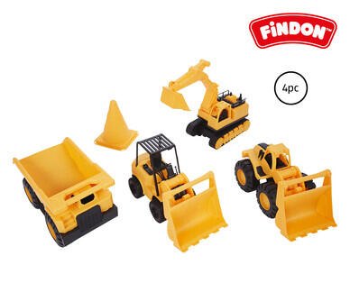 4pc Construction Truck Set or 62pc Dinosaur Playset