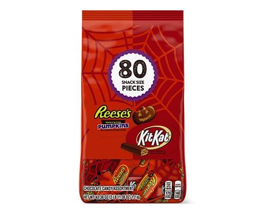 Hershey's 
 Reese's Pumpkin and Kit Kat Snack Size 80-Piece Assortment