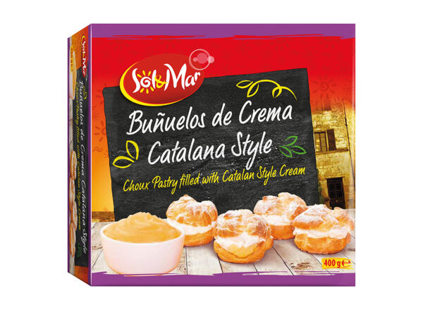 Choux Pastry filled with Catalan Style Cream