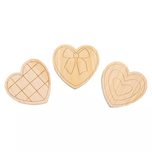 Paint-Your-Own Valentine's Day Woodcraft - Heart Designs
