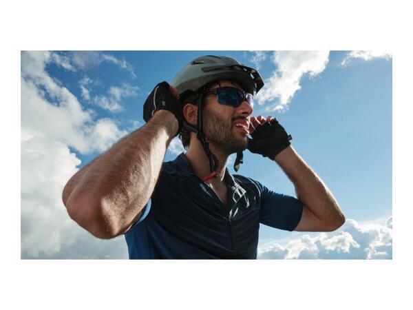 CRIVIT Grey Cycle Helmet With Rear Light