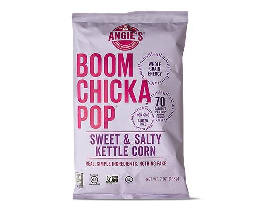 Angie's BOOMCHICKAPOP 
 Sea Salt Popcorn or Sweet & Salty Kettle Corn