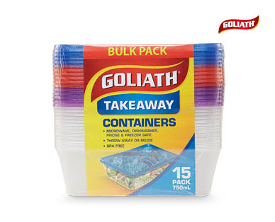 Takeaway Containers 15pk