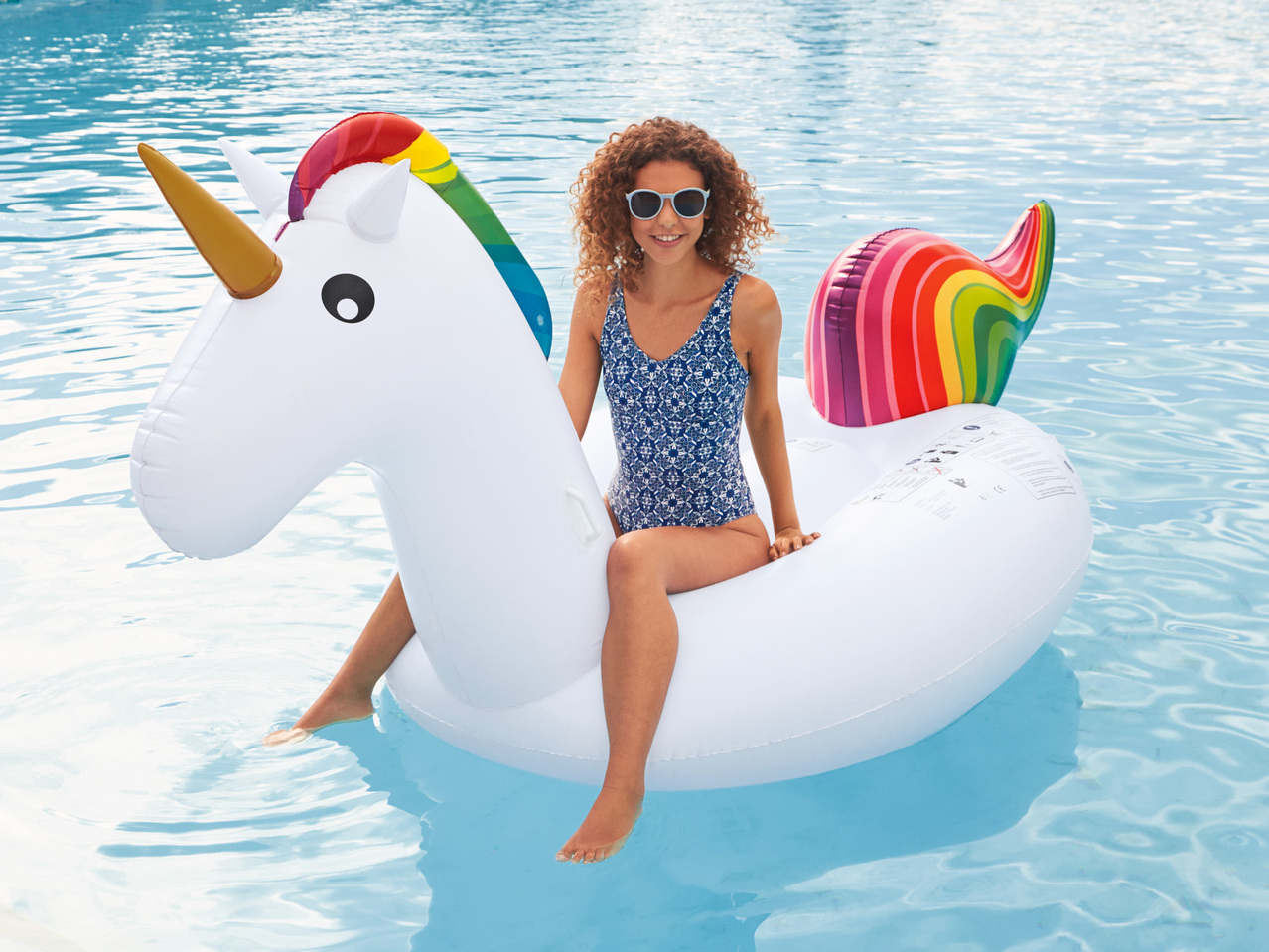 Aufblasbares Einhorn oder Flamingo
