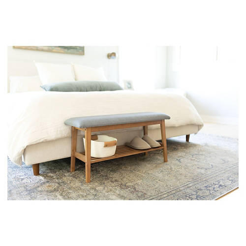 2 Tier Bench, Gray