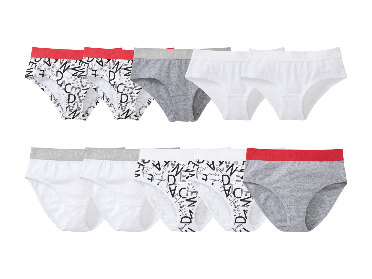 Slips/ hipsters pour fille, lot de 51