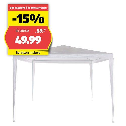 COCON Pavillon 3 × 3 m, F00412, blanc