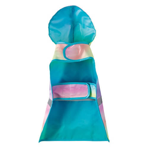Reversible Pet Rain Jacket - Rainbow, L