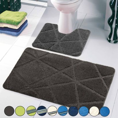 Textiles de salle de bains, 2 pcs
