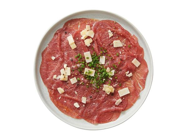 Deluxe Beef Carpaccio With Parmigiano Reggiano & Extra Virgin Olive Oil