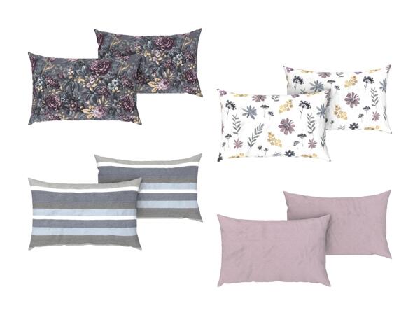 Taies d'oreiller en coton renforcé, set de 2