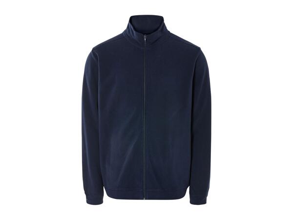 Livergy Men's Fleece Tracksuit - 2 Piece Set Dark Blue