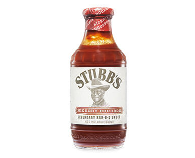 Stubbs Texas BBQ Sauces Hickory Bourbon or Original 510g