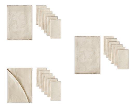Huntington Home Jacquard Tablecloth and Napkin Set