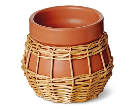 Huntington Home Rattan Terracotta Candle
