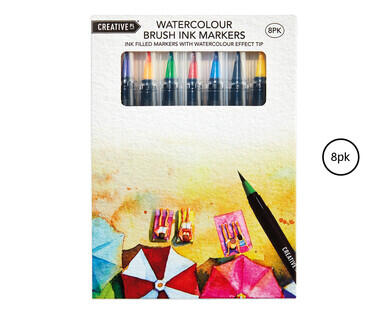 Twin Tip or Watercolour Brush Ink Markers